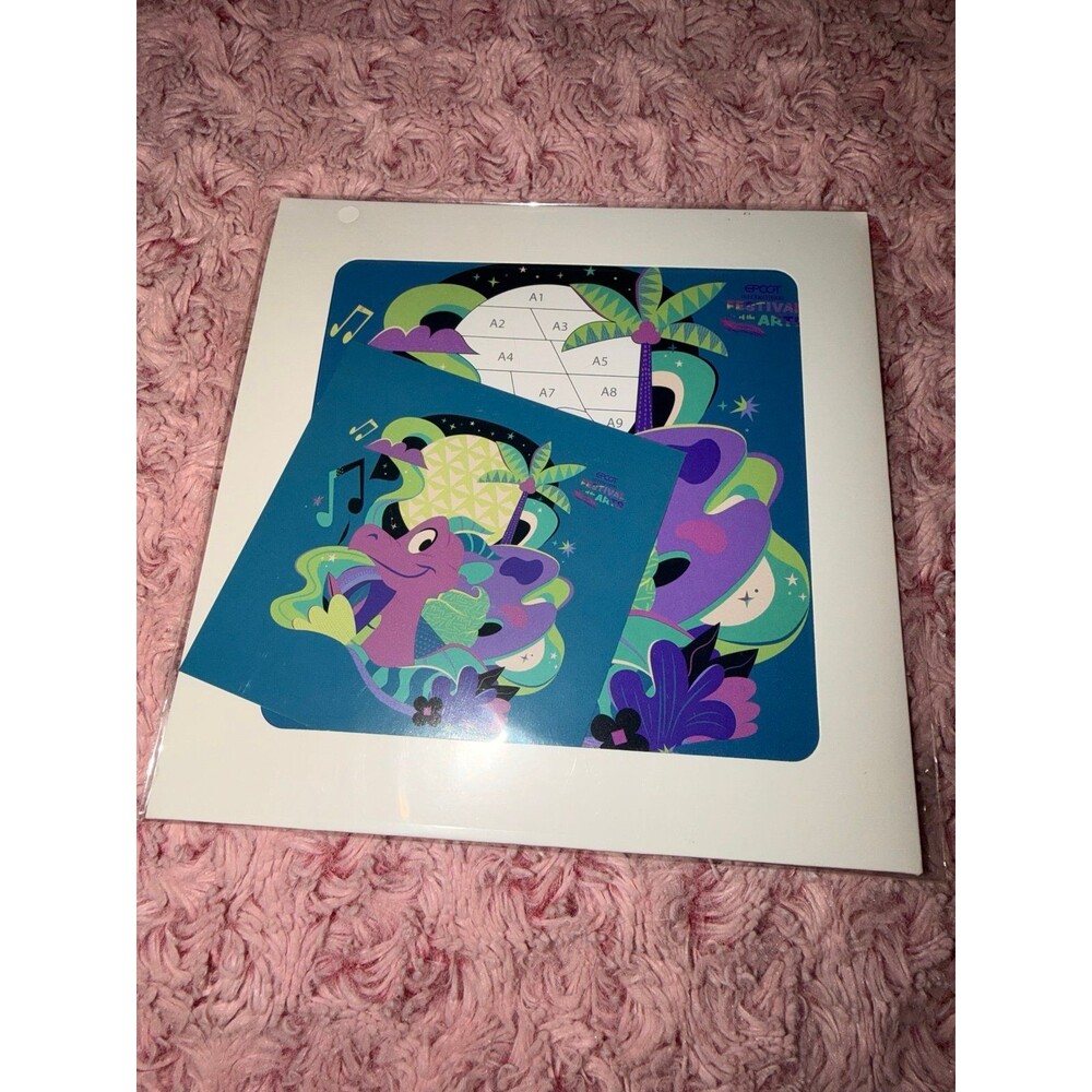 EPCOT Festival of the Arts Figment Paint-by-Number Mural Postcard Print